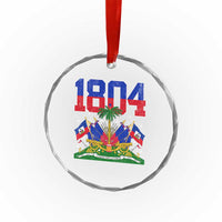 Haitian Revolution 1804 Crystal Glass Ornament Haiti Flag Independence Day Haitian Graphic
