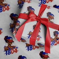 Haitian Revolution 1804 Wrapping Paper Roll Haiti Flag Independence Day Haitian Girl Graphic