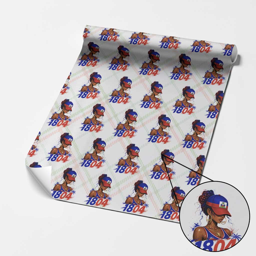 Haitian Revolution 1804 Wrapping Paper Roll Haiti Flag Independence Day Haitian Girl Graphic