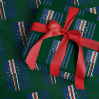 Half Cape Verdean Half American Wrapping Paper Roll Cabo Verdean Roots Vintage Cape Verde Flag