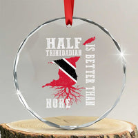 Half Trinidadian Crystal Glass Ornament Is Better Than None Trini Pride