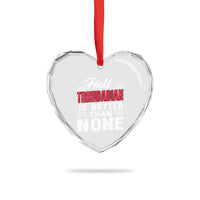 Half Trinidadian Is Better Than None Heart Crystal Glass Ornament Trini Pride