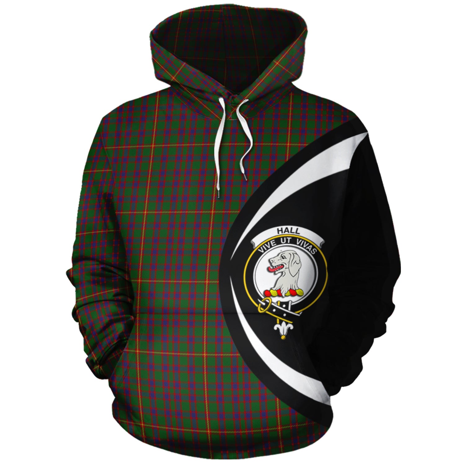 scottish-hall-clan-crest-circle-style-tartan-hoodie