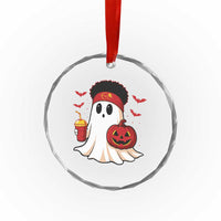 Halloween Chiefs Ghost Crystal Glass Ornament Pumpkin Ghost Costume TS10