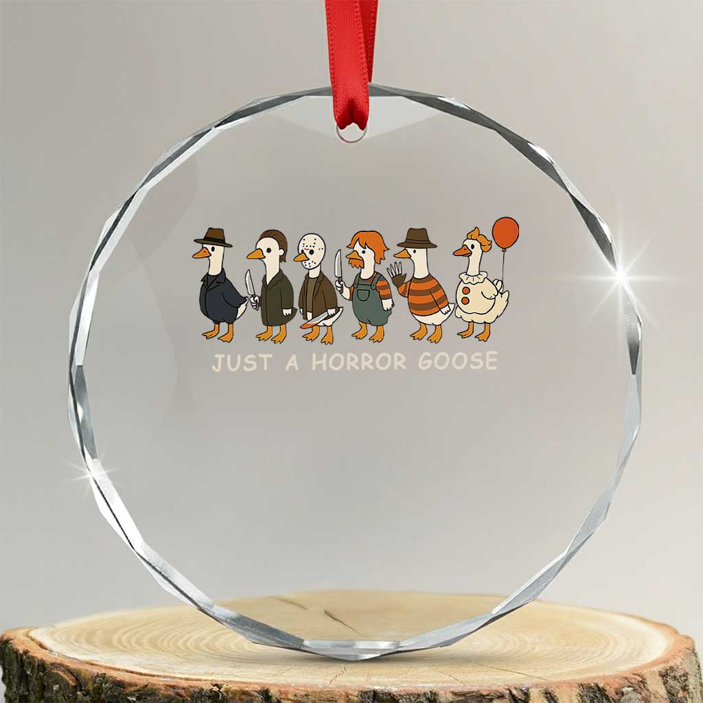 Halloween Funny Goose Costume Crystal Glass Ornament Funny Spooky Season Horror Movie TS10