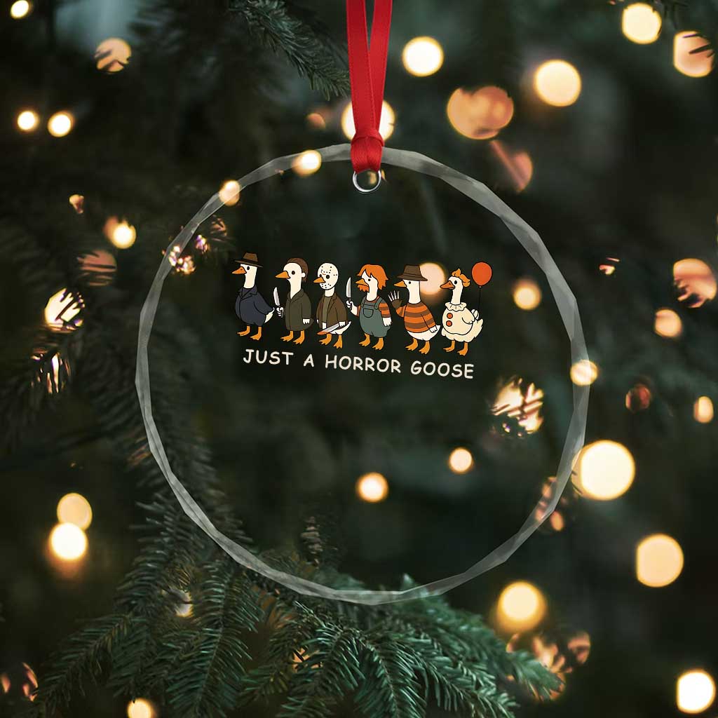 Halloween Funny Goose Costume Crystal Glass Ornament Funny Spooky Season Horror Movie TS10