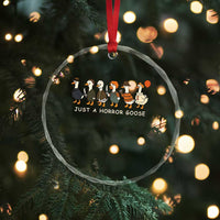 Halloween Funny Goose Costume Crystal Glass Ornament Funny Spooky Season Horror Movie TS10