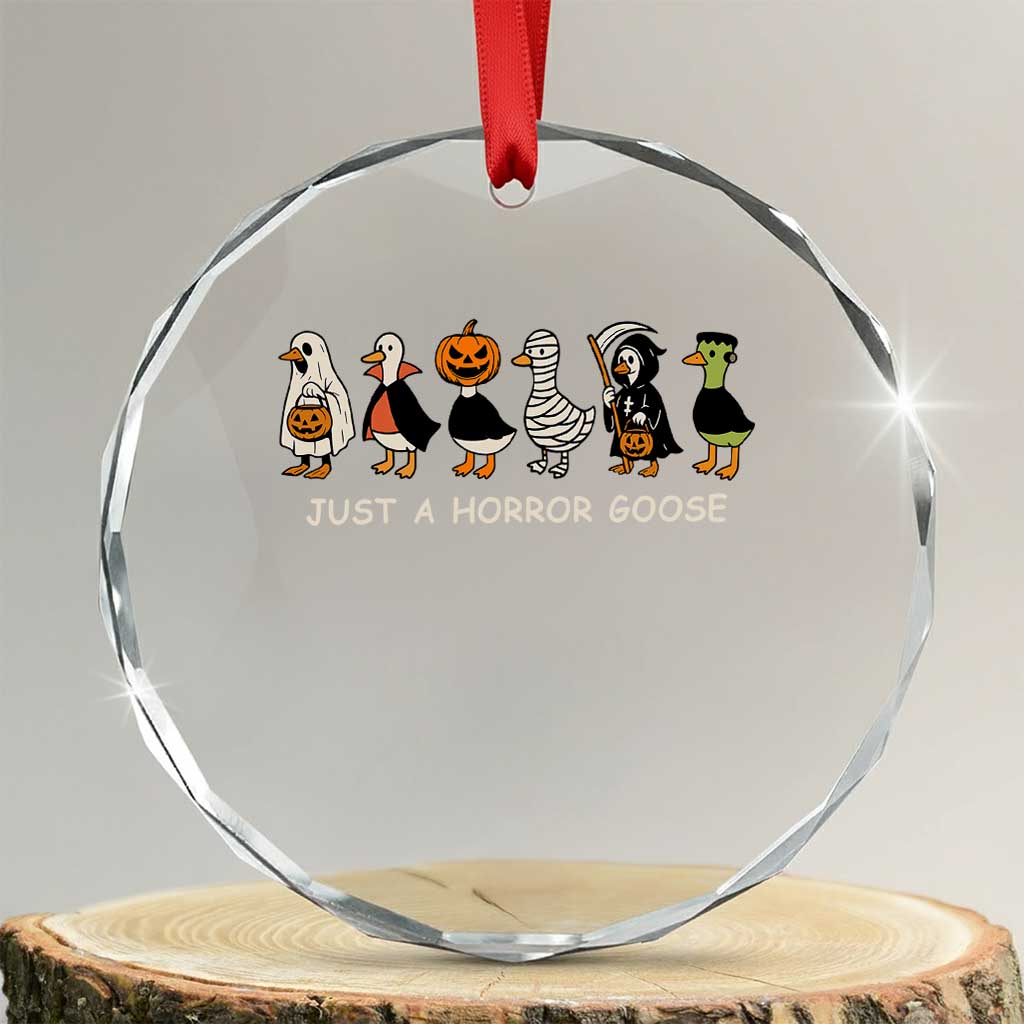Halloween Funny Goose Crystal Glass Ornament Spooky Season 90s Horror Movie TS10