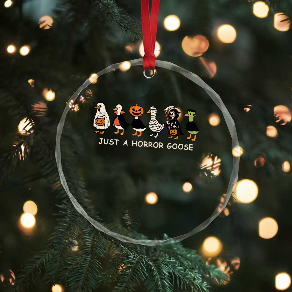 Halloween Funny Goose Crystal Glass Ornament Spooky Season 90s Horror Movie TS10