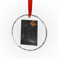 Halloween Wendigo Crystal Glass Ornament Scary Pumpkin Moon TS10