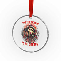 Halloween Xmas Crystal Glass Ornament Tis The Season To Be Creepy Ghost Horror Xmas TS11