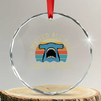 Hammerhead Shark Crystal Glass Ornament I Waited All Year For This Week Ocean Lover