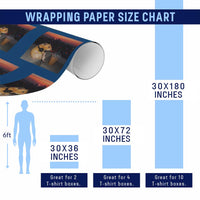 Hamster Drinking Iced Coffee Wrapping Paper Roll Funny Animal Chill City Sunset Headphones