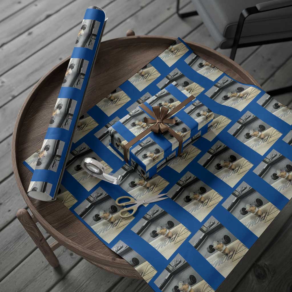 Hamster Gym Wrapping Paper Roll Funny Rat Workout Weightlifting Pump Cover