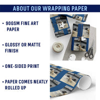 Hamster Gym Wrapping Paper Roll Funny Rat Workout Weightlifting Pump Cover
