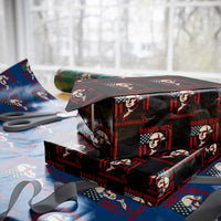 Hands Off DC Patriotic Wrapping Paper Roll George Washington American Flag - Wonder Print Shop