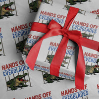 Hands Off Everglades Wrapping Paper Roll Alligator Protest - Wonder Print Shop