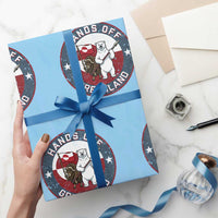 Hands Off Greenland Wrapping Paper Roll Anti Authoritarian Political Gag Gift