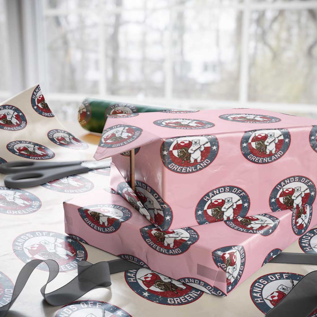 Hands Off Greenland Wrapping Paper Roll Anti Authoritarian Political Gag Gift