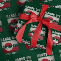 Hands Off Greenland Wrapping Paper Roll Greenland EST 1262 Political Protest
