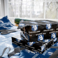 Hands Off Greenland Wrapping Paper Roll Polar Bear Vintage Political Protest
