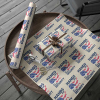 Hands Off My Social Security Wrapping Paper Roll Patriotic USA Retirement Protection American Flag - Wonder Print Shop