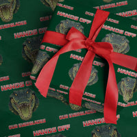 Hands Off Our Everglades Wrapping Paper Roll Fierce Alligator Protest - Wonder Print Shop