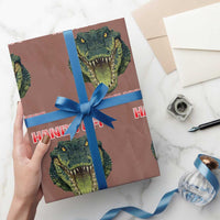 Hands Off Our Everglades Wrapping Paper Roll Fierce Alligator Protest - Wonder Print Shop