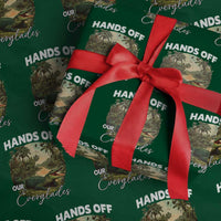 Hands Off Our Everglades Wrapping Paper Roll Vintage Alligator Swamp - Wonder Print Shop