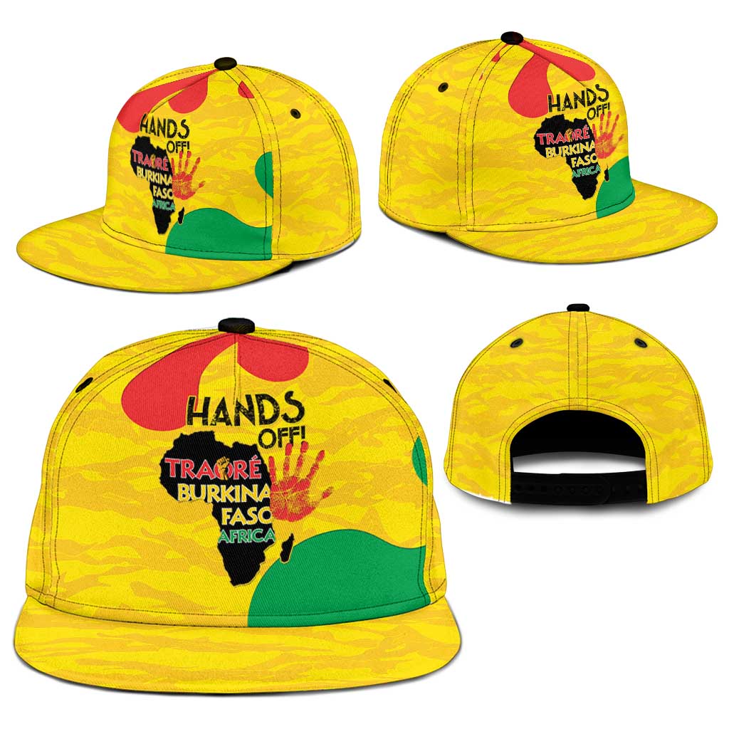 Hands Off Traore Burkina Faso Africa Snapback Cap - Wonder Print Shop
