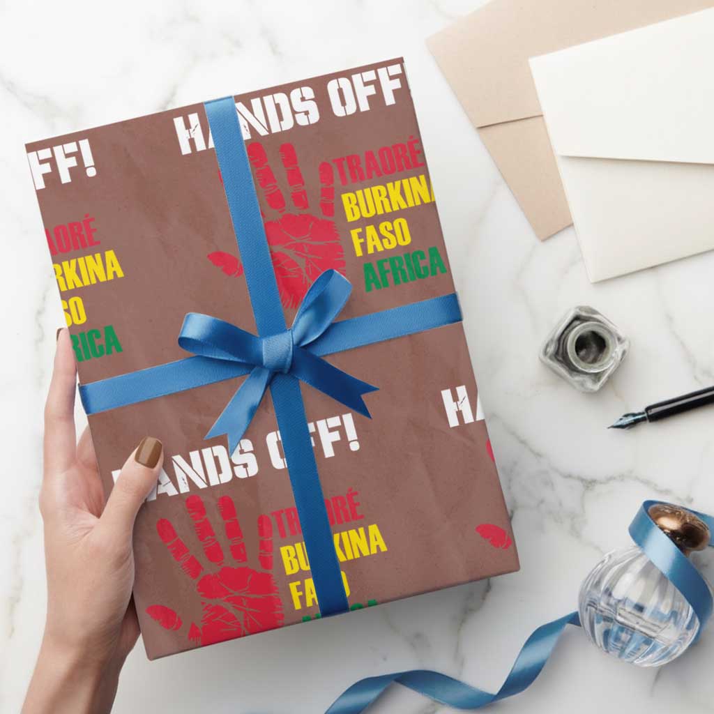 Hands Off Traoré Burkina Faso Africa Wrapping Paper Roll - Wonder Print Shop