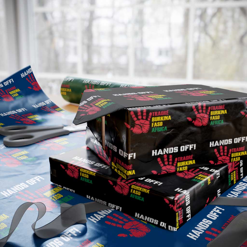 Hands Off Traoré Burkina Faso Africa Wrapping Paper Roll - Wonder Print Shop