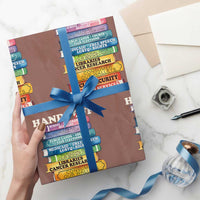 Hands Off Wrapping Paper Roll Social Security And Medicare Protest Colorful Books - Wonder Print Shop