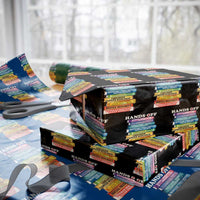 Hands Off Wrapping Paper Roll Social Security And Medicare Protest Colorful Books - Wonder Print Shop