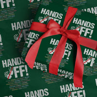 Hands Off Wrapping Paper Roll Social Security And Medicare Protest Vintage Hand Print - Wonder Print Shop