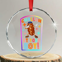 Hanukkah Challah At Ya Boy Crystal Glass Ornament Funny Holiday Gift - Wonder Print Shop