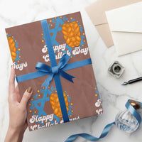 Hanukkah Challah Wrapping Paper Roll Happy Challah Days Star Of David Gift - Wonder Print Shop