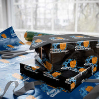 Hanukkah Challah Wrapping Paper Roll Happy Challah Days Star Of David Gift - Wonder Print Shop