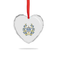 Hanukkah Flower Menorah Star Of David Heart Crystal Glass Ornament Gift For Women - Wonder Print Shop