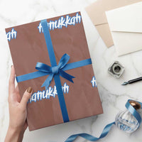 Hanukkah Heavy Metal Wrapping Paper Roll Jewish Menorah Dreidel - Wonder Print Shop