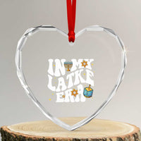 Hanukkah Jewish Holiday Gift Heart Crystal Glass Ornament In My Latke Era - Wonder Print Shop