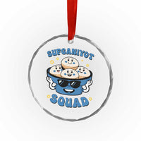 Hanukkah Sufganiyot Squad Crystal Glass Ornament Funny Jelly Donut Jewish Gift - Wonder Print Shop