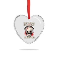 Happiness Is a Tight Threesome Heart Crystal Glass Ornament Gothic Dart Player Gift - Wonder Print Shop