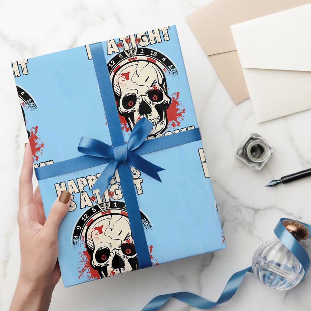 Happiness Is a Tight Threesome Wrapping Paper Roll Gothic Dart Player Gift - Wonder Print Shop