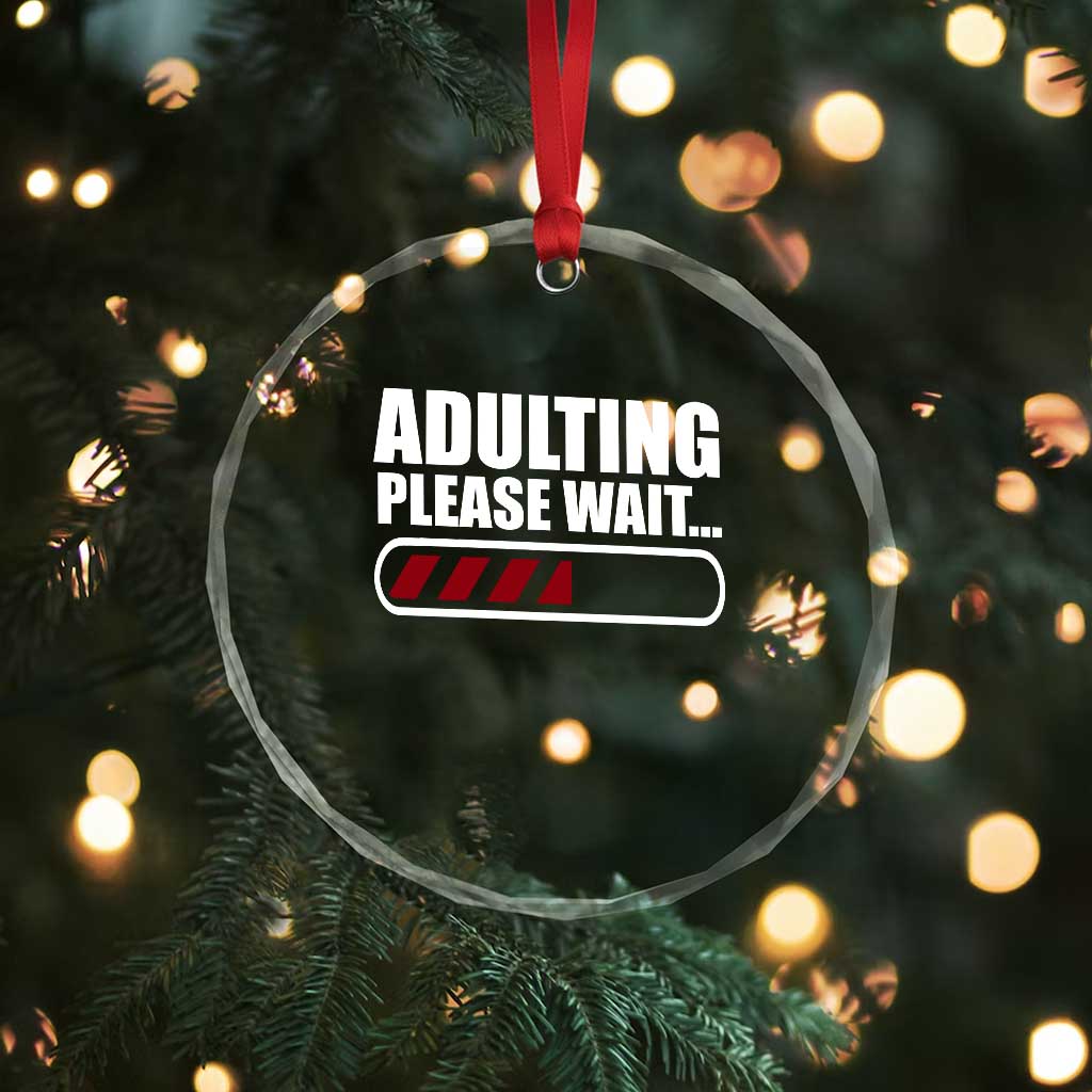 Happy 18th Birthday Crystal Glass Ornament Adulting Please Wait Loading 18 Year Old Bday Gifts