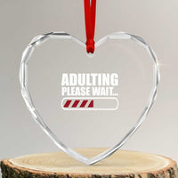 Happy 18th Birthday Heart Crystal Glass Ornament Adulting Please Wait Loading 18 Year Old Bday Gifts