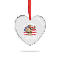 Happy 250th Anniversary To All You Sumbitches Heart Crystal Glass Ornament Funny Smokey Patriotic 70s Movie The Bandit