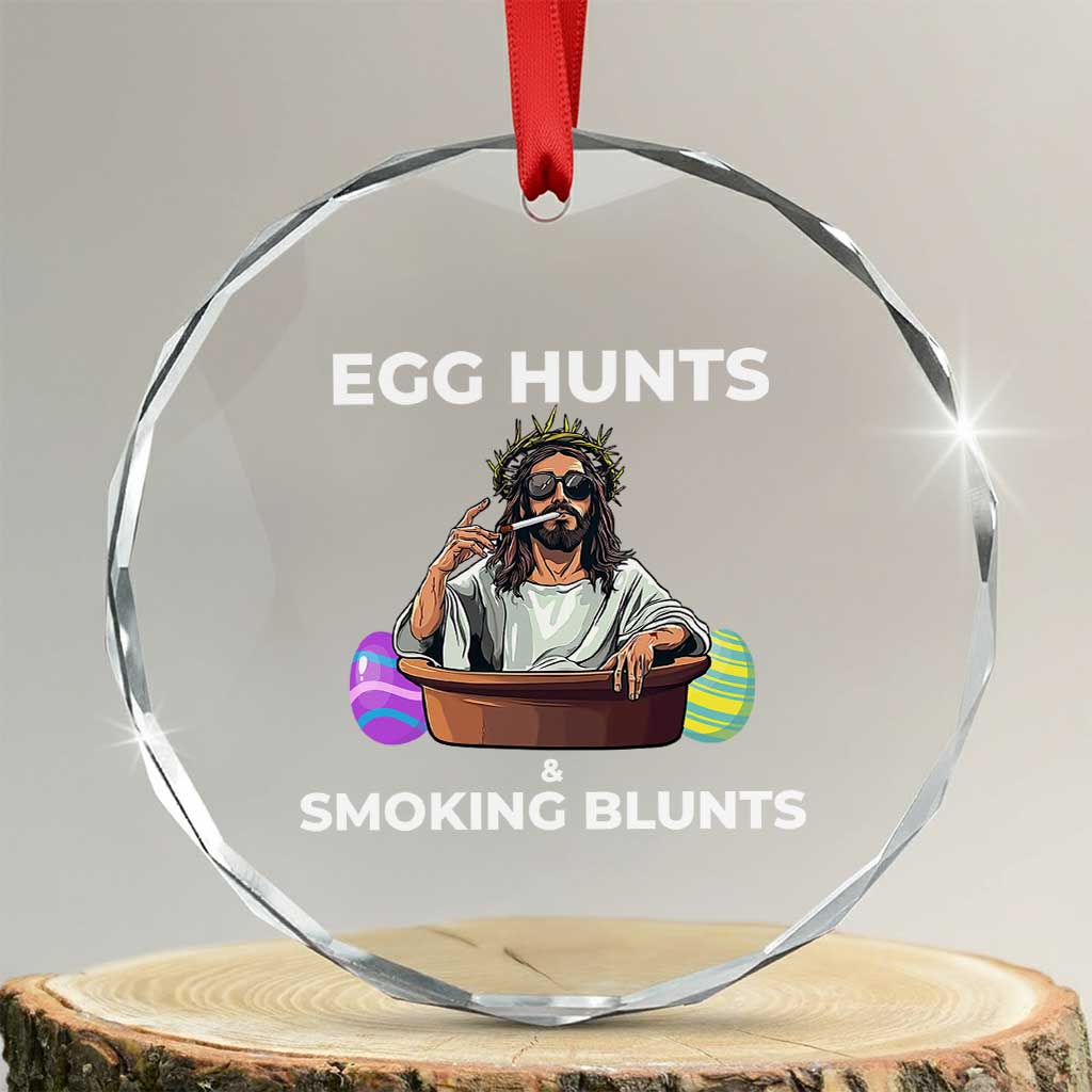 Happy 420 Easter Crystal Glass Ornament Blunt Stoner - Wonder Print Shop