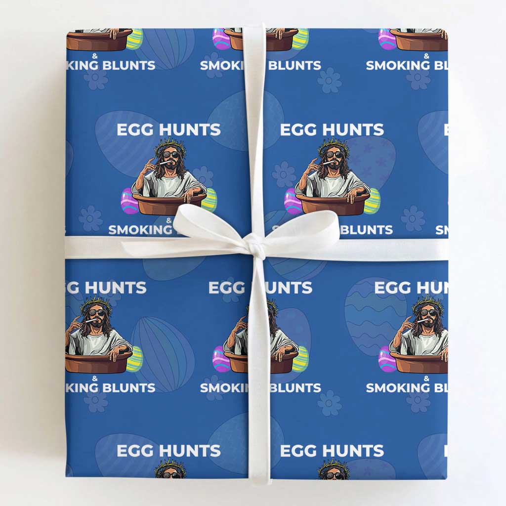 Happy 420 Easter Wrapping Paper Roll Blunt Stoner