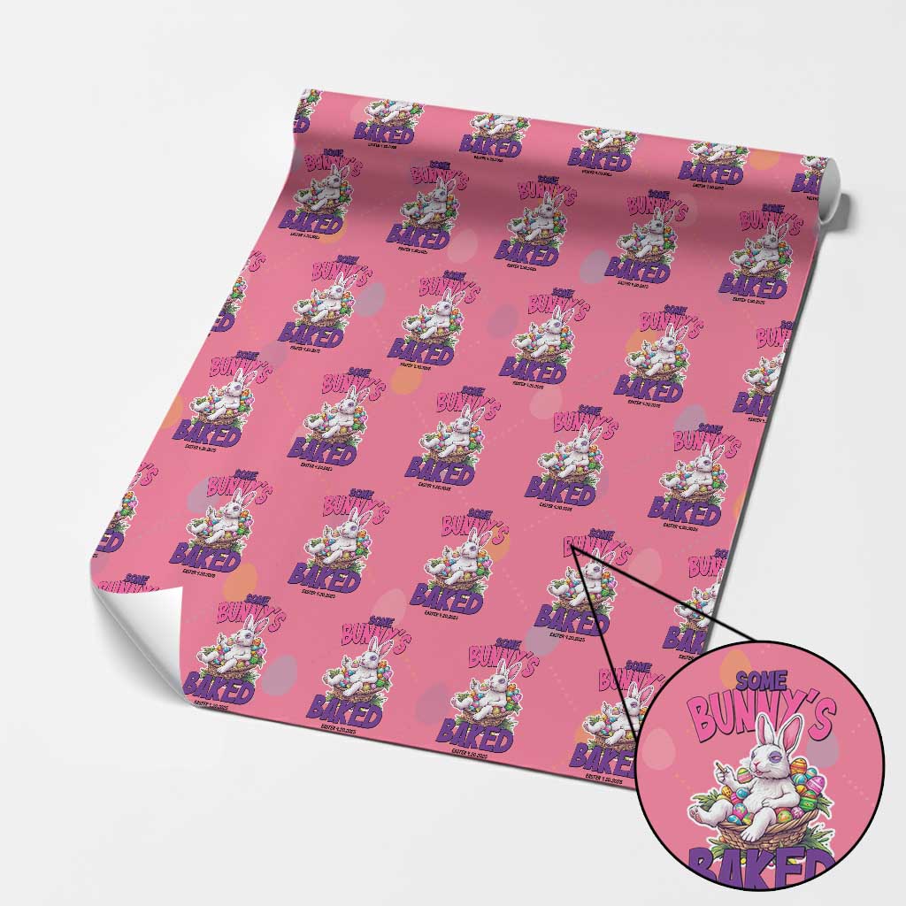 Happy 420 Easter Wrapping Paper Roll Bunny Funny Weed Smoking Rabbit Cannabis 4/20 Day